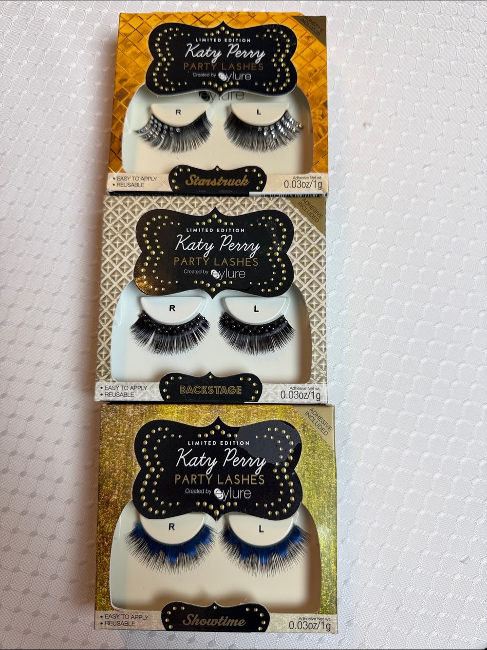 Katy Perry limited edition Lashes Trio Lot — Starstruck, Backstage, and Showtime